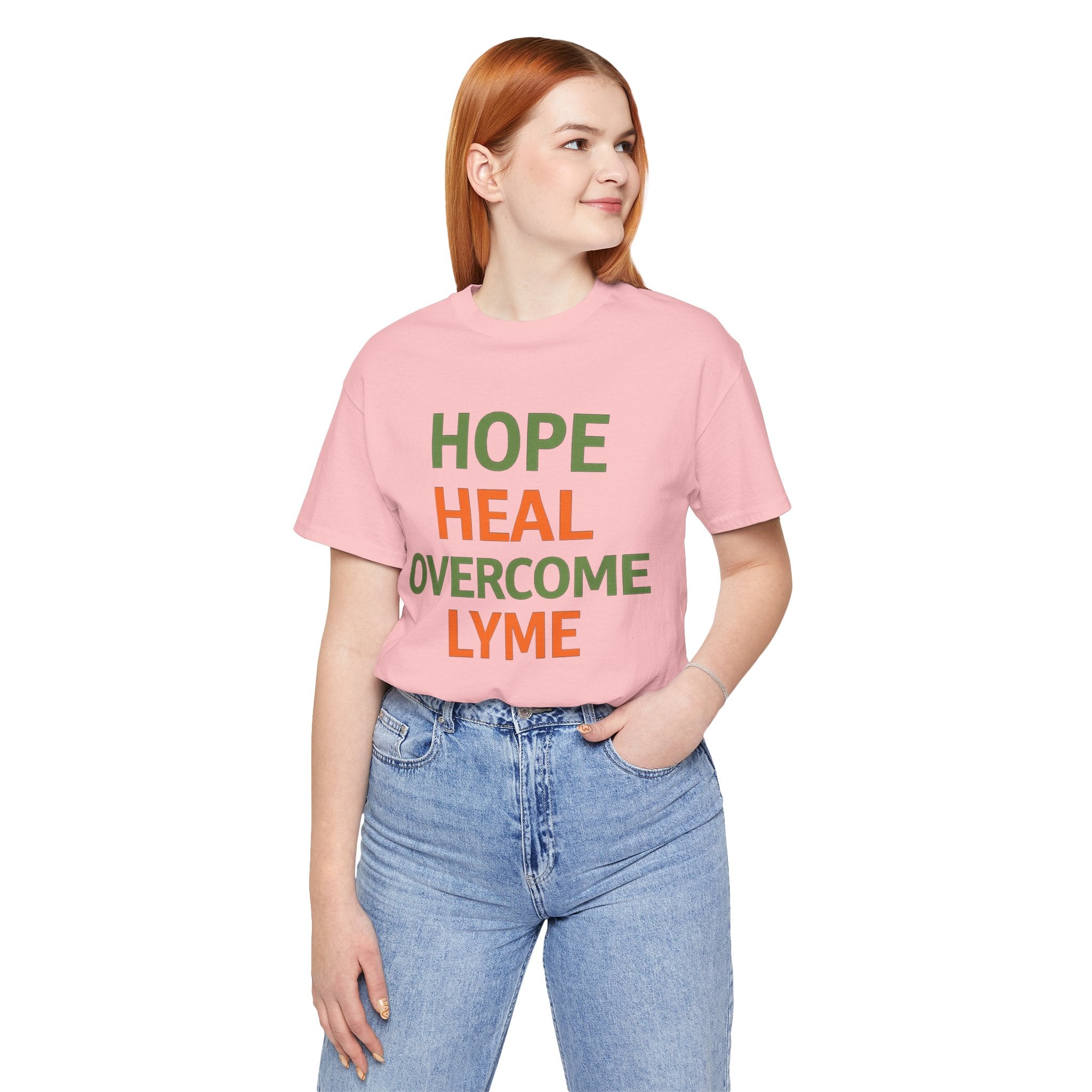 Hope Heal Overcome Lyme-Awareness Support T-shirt