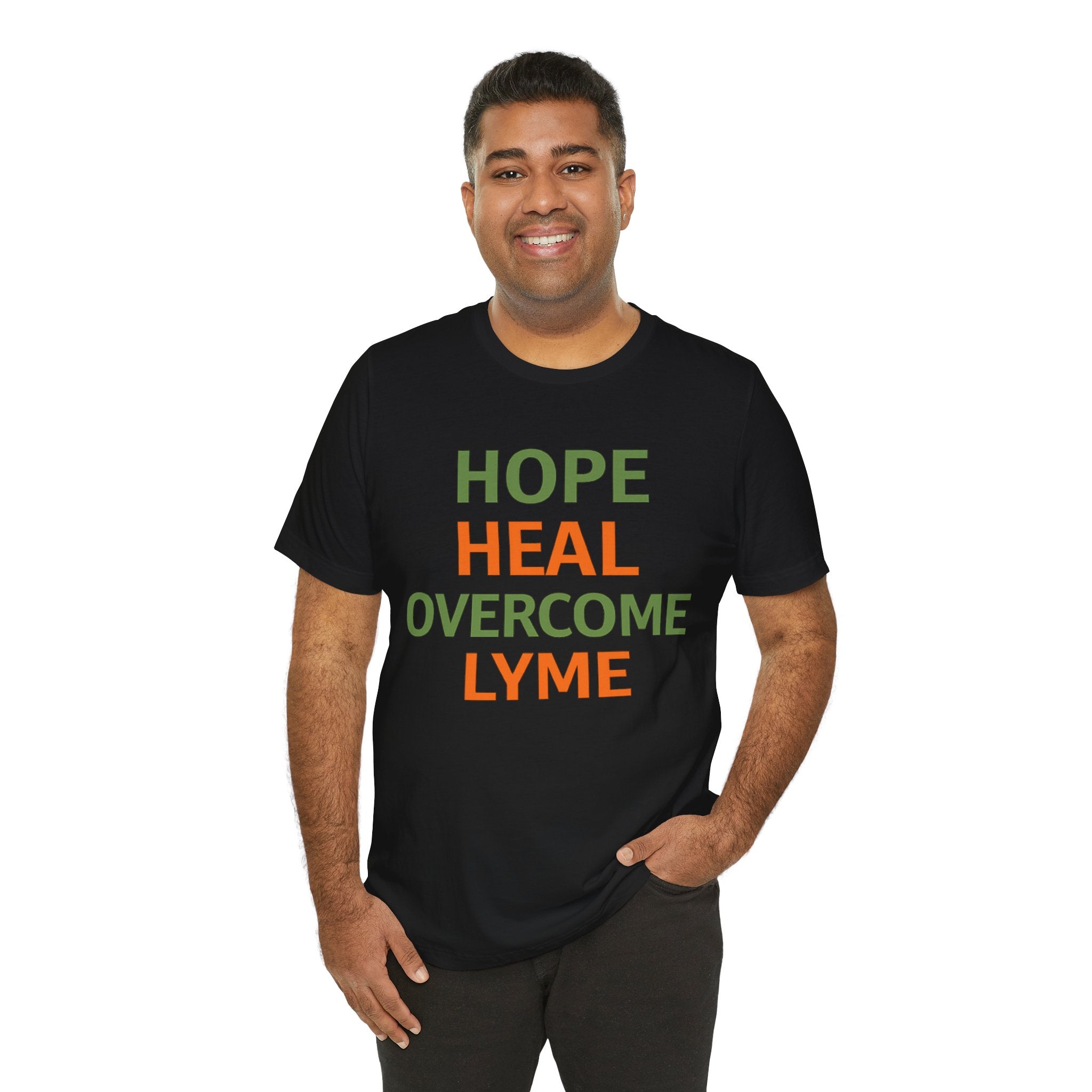 Hope Heal Overcome Lyme-Awareness Support T-shirt