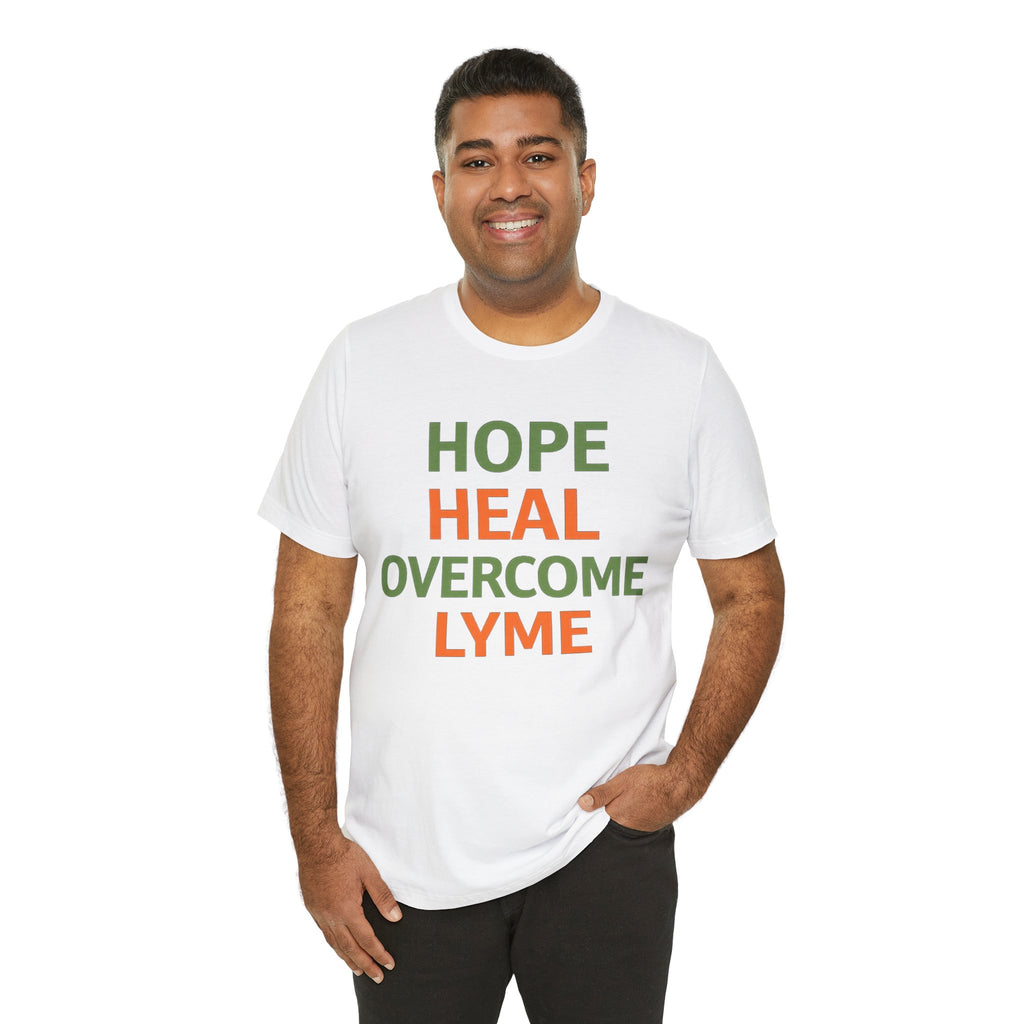 Hope Heal Overcome Lyme-Awareness Support T-shirt