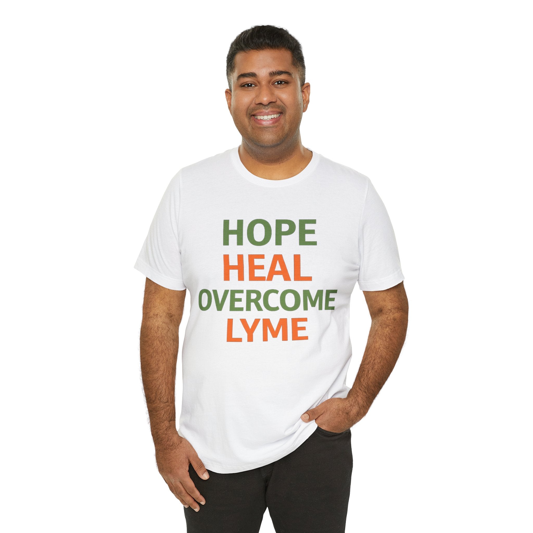 Hope Heal Overcome Lyme-Awareness Support T-shirt