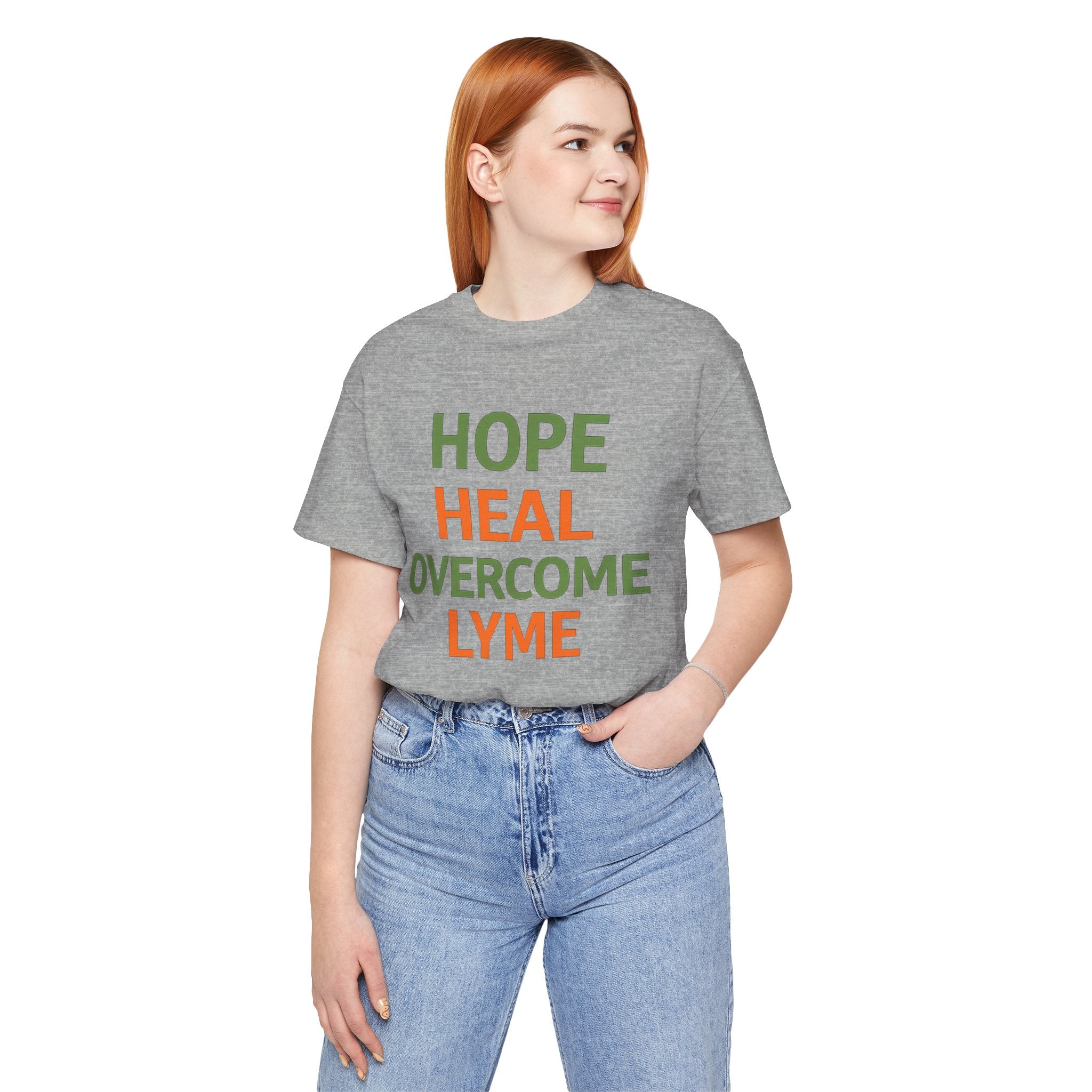 Hope Heal Overcome Lyme-Awareness Support T-shirt