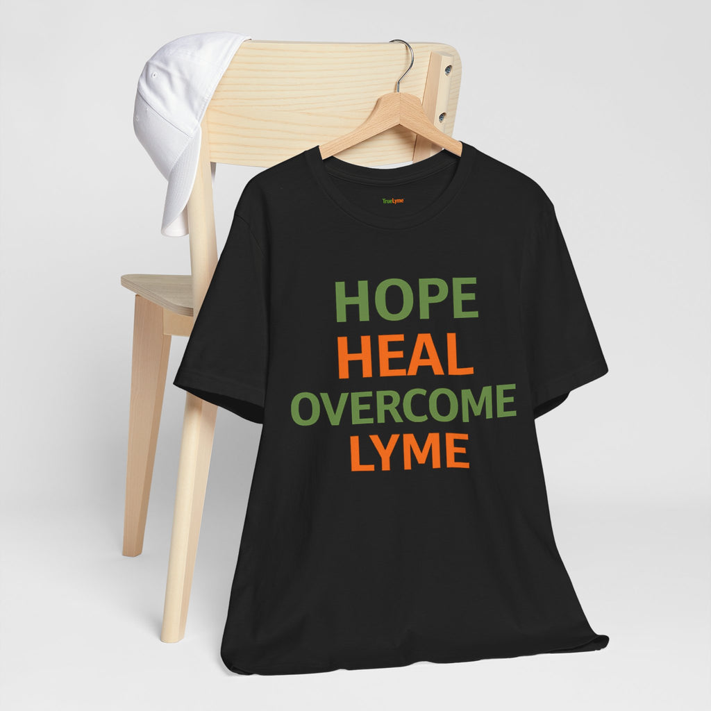 Hope Heal Overcome Lyme-Awareness Support T-shirt
