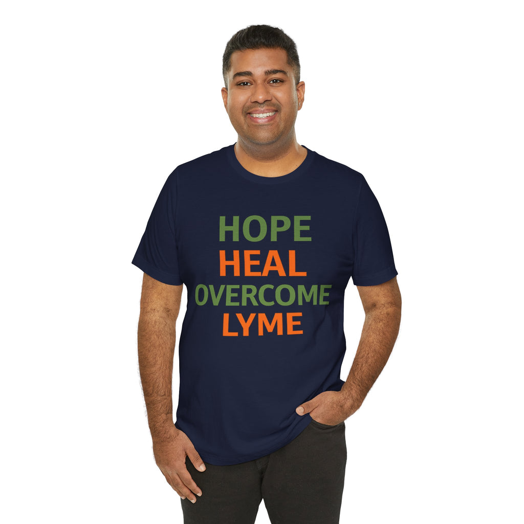 Hope Heal Overcome Lyme-Awareness Support T-shirt