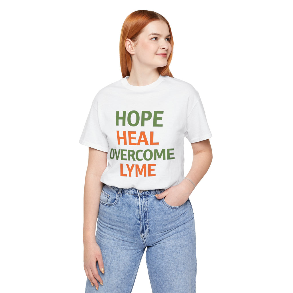Hope Heal Overcome Lyme-Awareness Support T-shirt