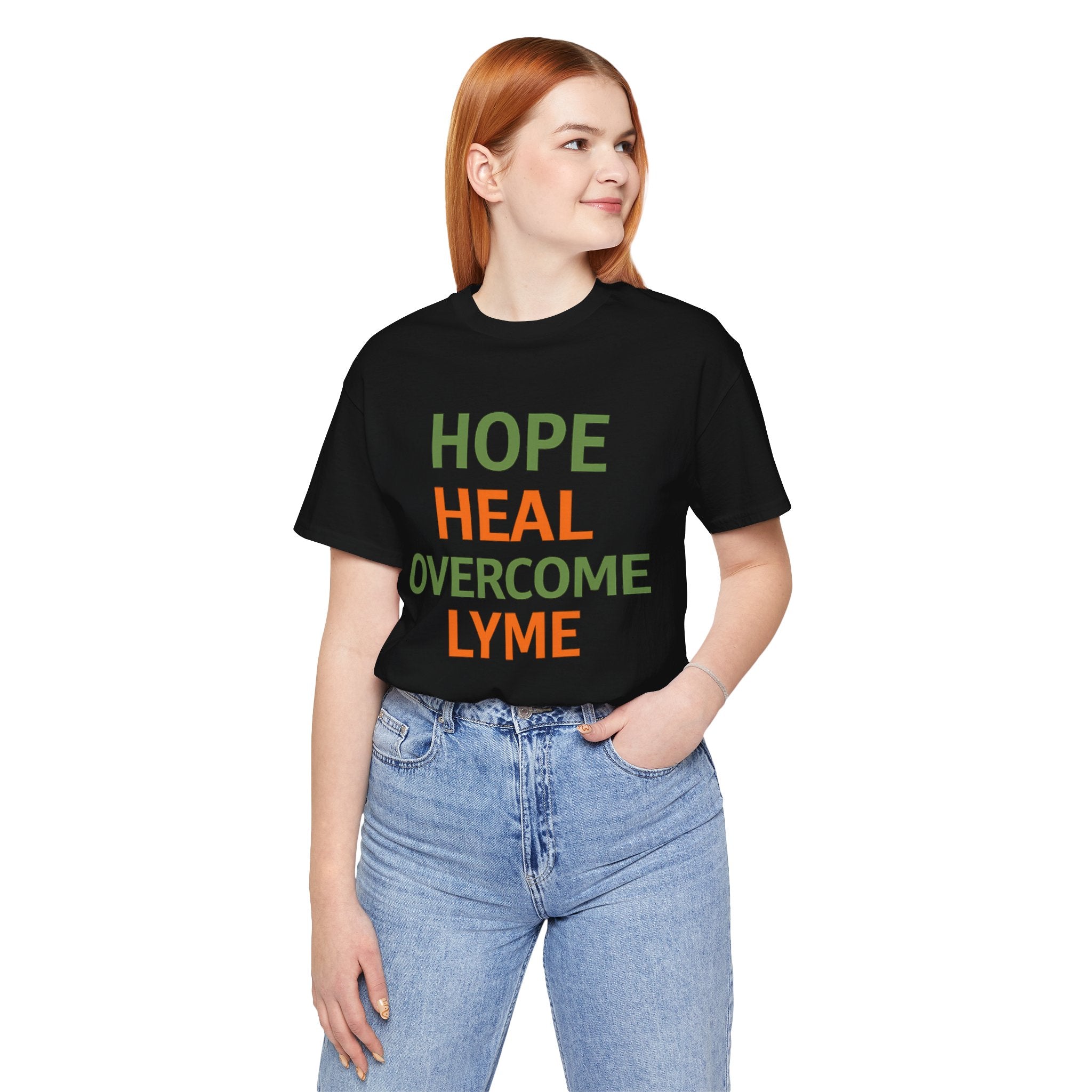 Hope Heal Overcome Lyme-Awareness Support T-shirt