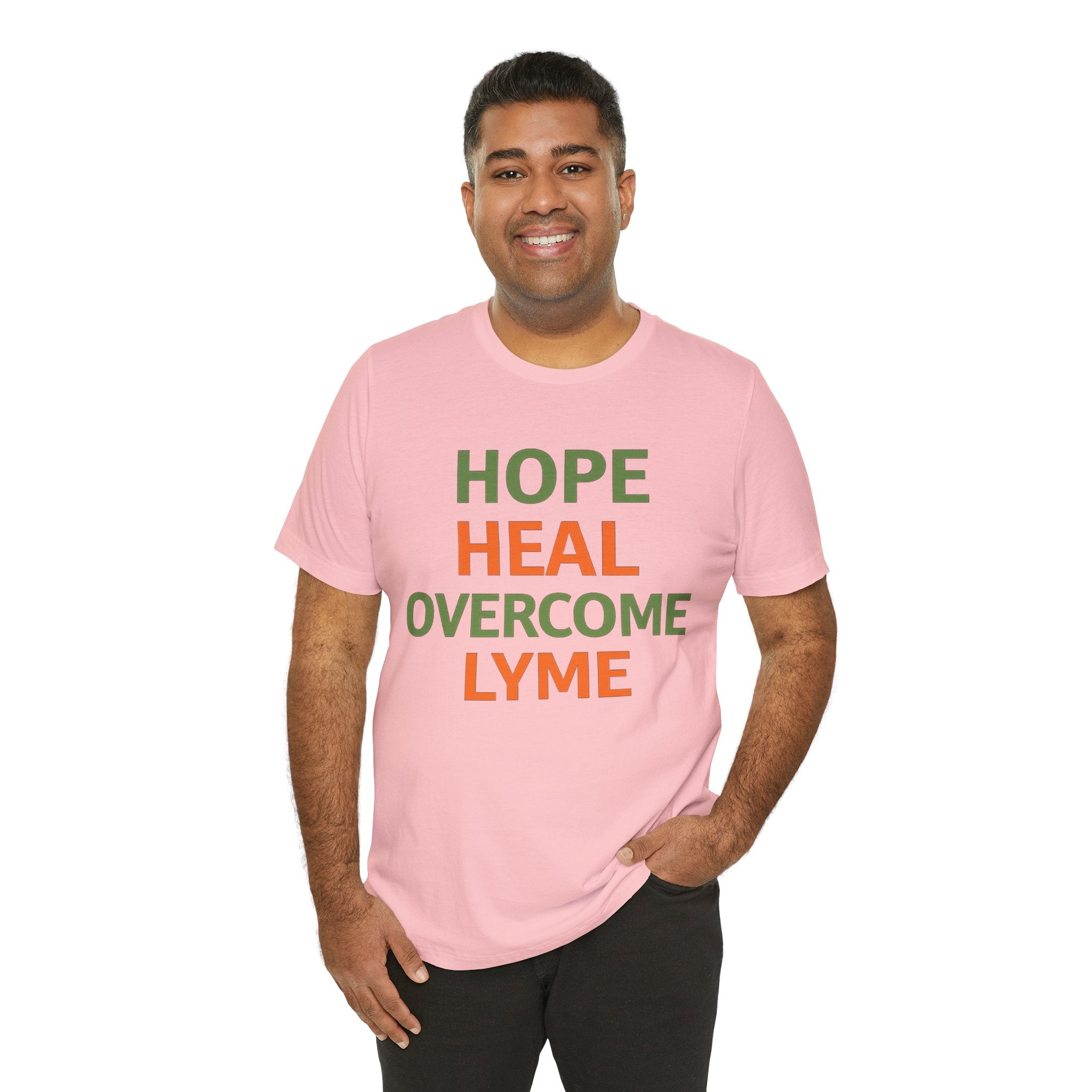 Hope Heal Overcome Lyme-Awareness Support T-shirt