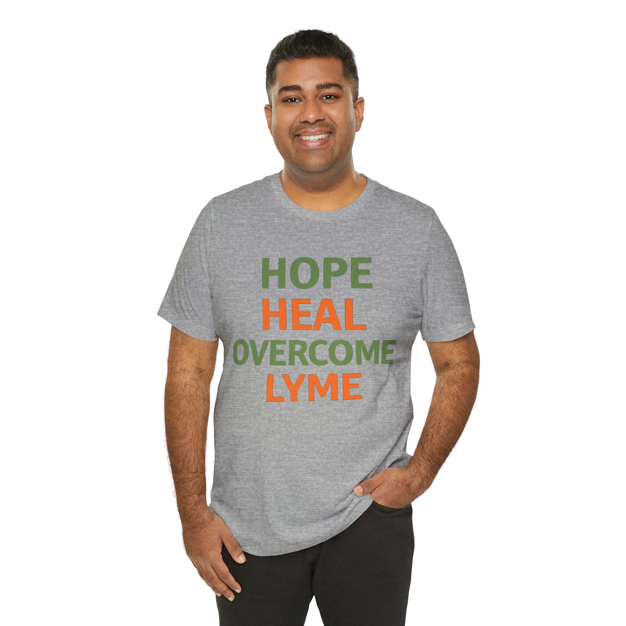 Hope Heal Overcome Lyme-Awareness Support T-shirt