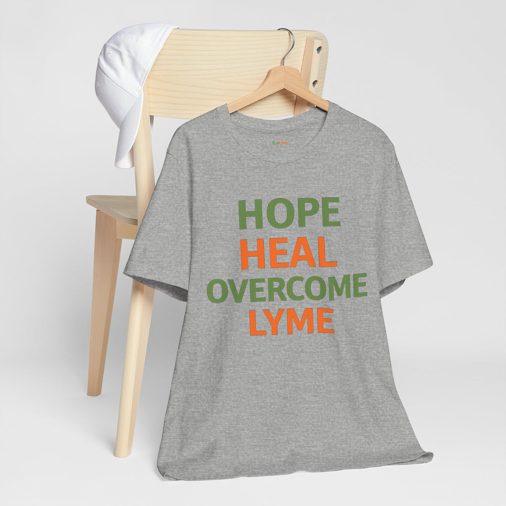 Hope Heal Overcome Lyme-Awareness Support T-shirt