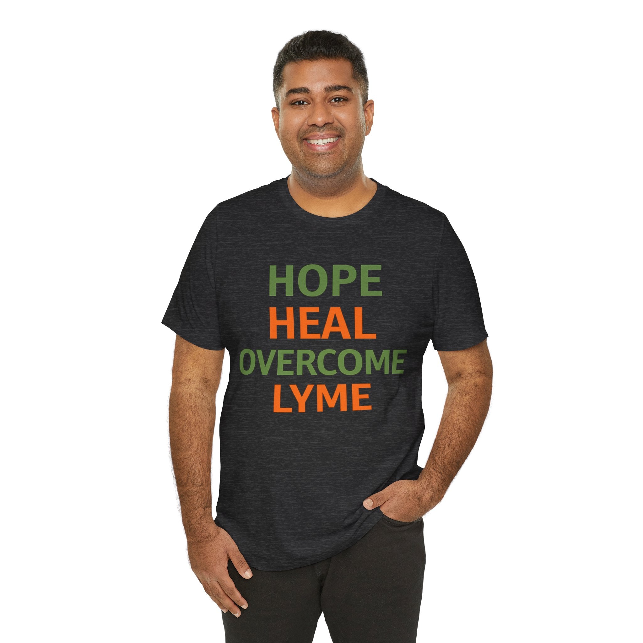 Hope Heal Overcome Lyme-Awareness Support T-shirt