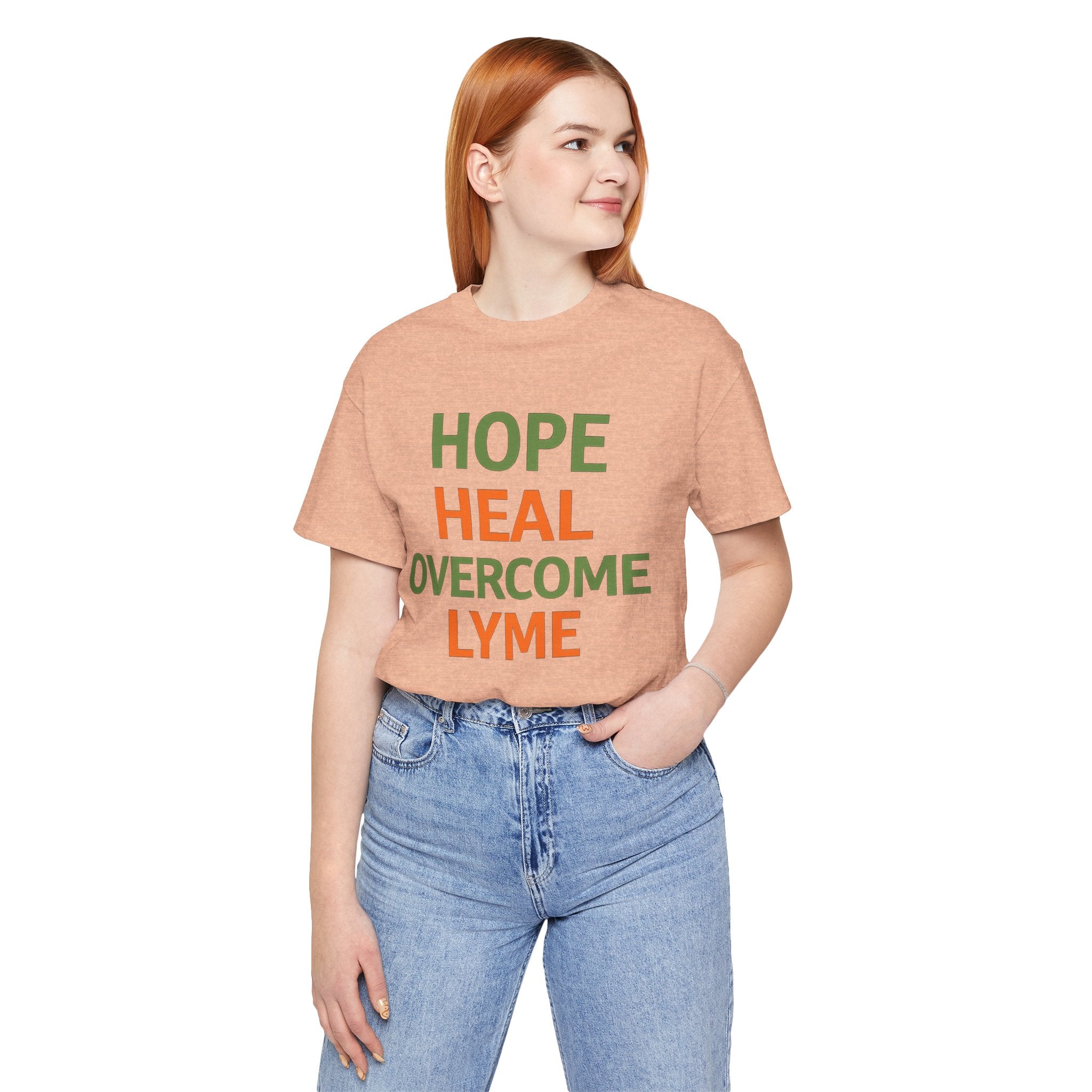 Hope Heal Overcome Lyme-Awareness Support T-shirt